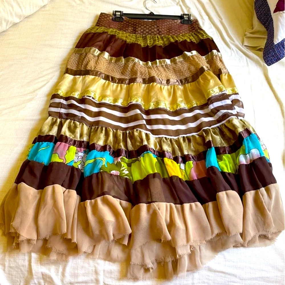 Forever 21 Boho Peasant Maxi Skirt